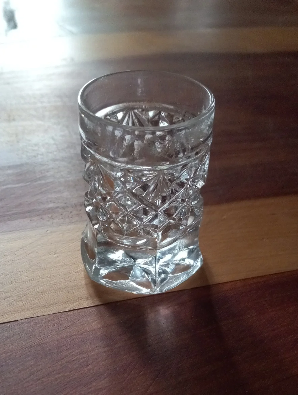 Clear Cut-Glass Toothpick Holder - Elegant Crystal-Style Glass